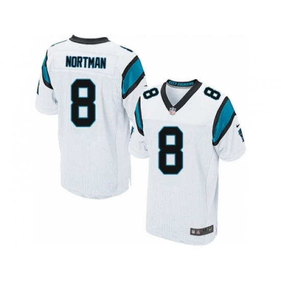 Nike Carolina Panthers 8 Brad Nortman White Elite NFL Jersey Nike Carolina Panthers 8 Brad Nortman White Elite NFL Jersey