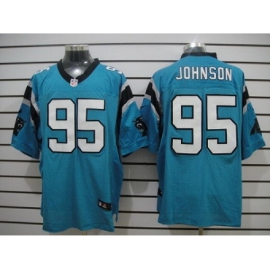 Nike Carolina Panthers 95 Charles Johnson Blue Elite NFL Jerseys Nike Carolina Panthers 95 Charles Johnson Blue Elite NFL Jerseys