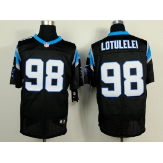 Nike Carolina Panthers 98 Star Lotulelei black Elite NFL Jersey Nike Carolina Panthers 98 Star Lotulelei black Elite NFL Jersey