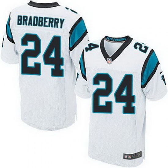 Nike Panthers #24 James Bradberry White Mens Stitched NFL Elite Jersey Nike Panthers #24 James Bradberry White Mens Stitched NFL Elite Jersey