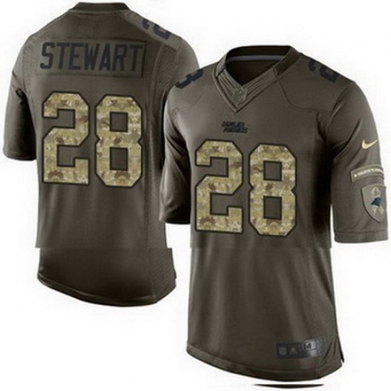 Nike Panthers #28 Jonathan Stewart Green Mens Stitched NFL Limited Salute to Service Jersey Nike Panthers #28 Jonathan Stewart Green Mens Stitched NFL Limited Salute to Service Jersey
