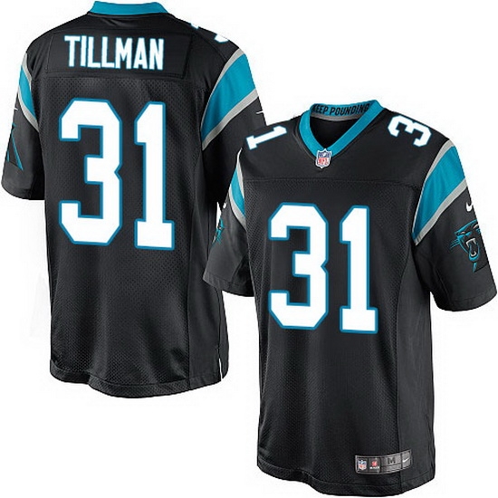 Nike Panthers #31 Charles Tillman Black Team Color Mens Stitched NFL Elite Jersey Nike Panthers #31 Charles Tillman Black Team Color Mens Stitched NFL Elite Jersey