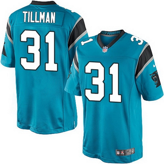 Nike Panthers #31 Charles Tillman Blue Team Color Mens Stitched NFL Elite Jersey Nike Panthers #31 Charles Tillman Blue Team Color Mens Stitched NFL Elite Jersey