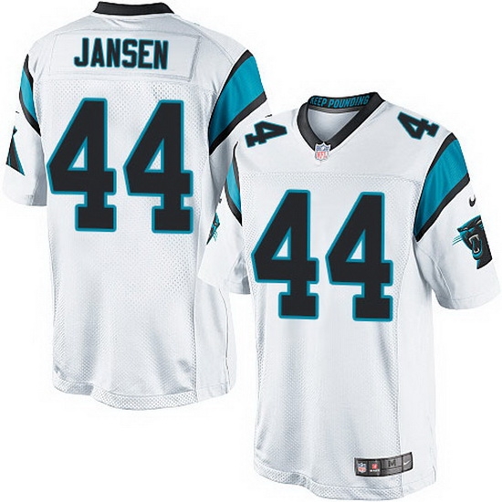 Nike Panthers #44 J.J. Jansen White Team Color Mens Stitched NFL Elite Jersey Nike Panthers #44 J.J. Jansen White Team Color Mens Stitched NFL Elite Jersey