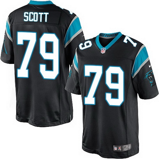 Nike Panthers #79 Chris Scott Black Team Color Mens Stitched NFL Elite Jersey Nike Panthers #79 Chris Scott Black Team Color Mens Stitched NFL Elite Jersey