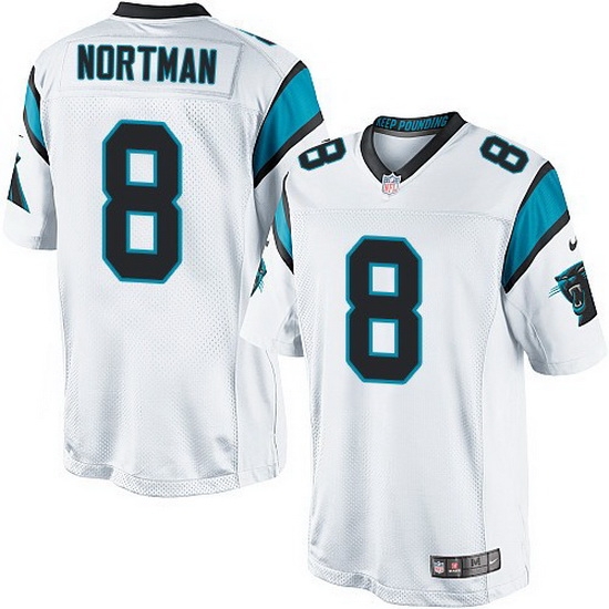 Nike Panthers #8 Brad Nortman White Team Color Mens Stitched NFL Elite Jersey Nike Panthers #8 Brad Nortman White Team Color Mens Stitched NFL Elite Jersey