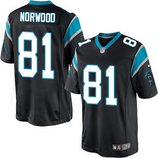 Nike Panthers #81 Kevin Norwood Black Team Color Mens Stitched NFL Elite Jersey Nike Panthers #81 Kevin Norwood Black Team Color Mens Stitched NFL Elite Jersey
