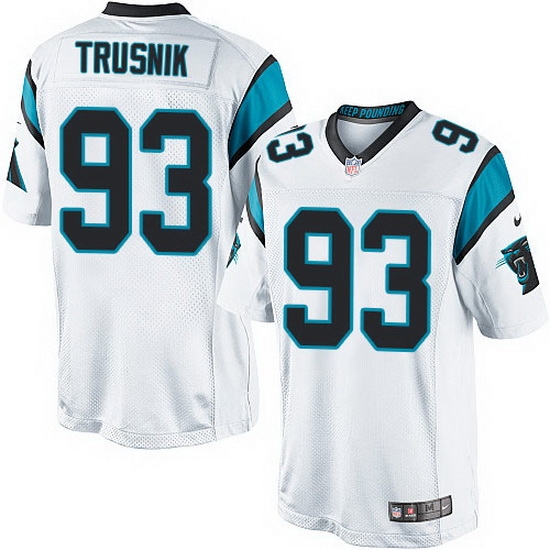 Nike Panthers #93 Jason Trusnik White Team Color Mens Stitched NFL Elite Jersey Nike Panthers #93 Jason Trusnik White Team Color Mens Stitched NFL Elite Jersey