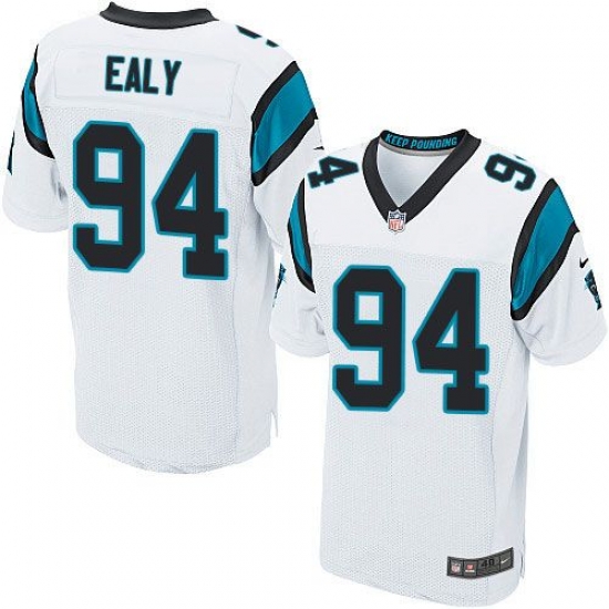 Nike Panthers #94 Kony Ealy White Mens Stitched NFL Elite Jersey Nike Panthers #94 Kony Ealy White Mens Stitched NFL Elite Jersey