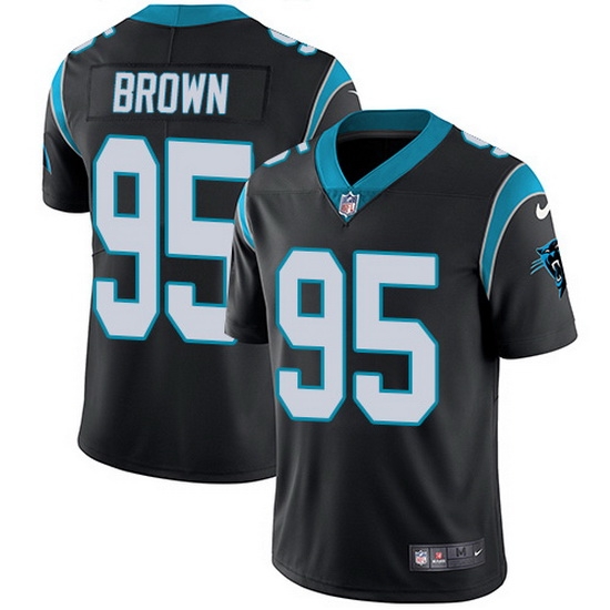 Nike Panthers 95 Derrick Brown Black Team Color Men Stitched NFL Vapor Untouchable Limited Jersey Nike Panthers 95 Derrick Brown Black Team Color Men Stitched NFL Vapor Untouchable Limited Jersey