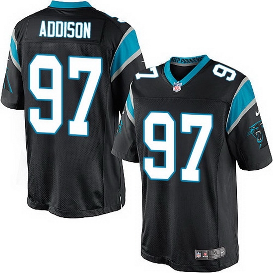 Nike Panthers #97 Mario Addison Black Team Color Mens Stitched NFL Elite Jersey Nike Panthers #97 Mario Addison Black Team Color Mens Stitched NFL Elite Jersey