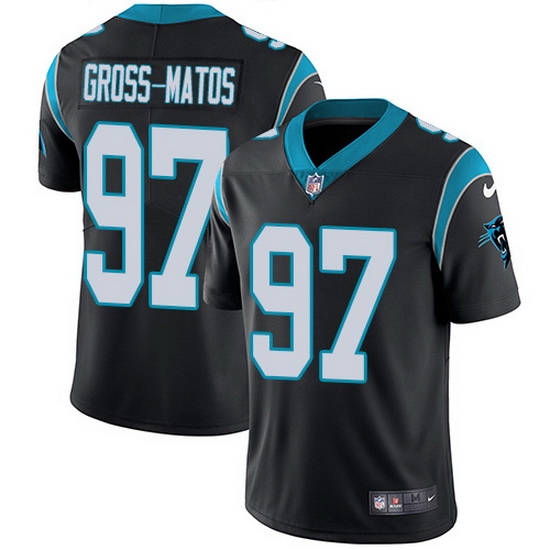 Nike Panthers 97 Yetur Gross Matos Black Team Color Men Stitched NFL Vapor Untouchable Limited Jersey Nike Panthers 97 Yetur Gross Matos Black Team Color Men Stitched NFL Vapor Untouchable Limited Jersey