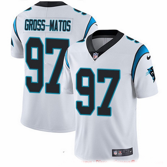Nike Panthers 97 Yetur Gross Matos White Men Stitched NFL Vapor Untouchable Limited Jersey Nike Panthers 97 Yetur Gross Matos White Men Stitched NFL Vapor Untouchable Limited Jersey