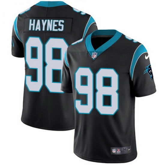 Nike Panthers #98 Marquis Haynes Black Team Color Mens Stitched NFL Vapor Untouchable Limited Jersey Nike Panthers #98 Marquis Haynes Black Team Color Mens Stitched NFL Vapor Untouchable Limited Jersey