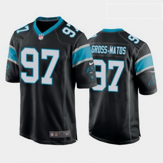 men yetur gross matos carolina panthers black game jersey men yetur gross matos carolina panthers black game jersey