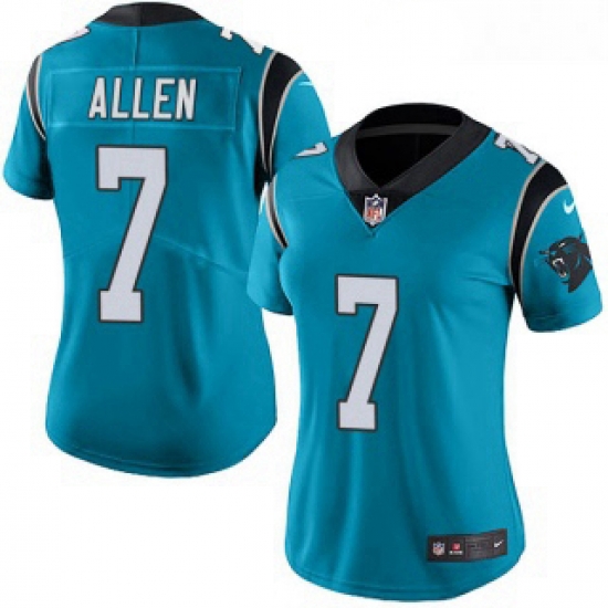 Kyle Allen Womens Carolina Panthers Nike Alternate Vapor Untouchable Jersey Limited Blue Kyle Allen Womens Carolina Panthers Nike Alternate Vapor Untouchable Jersey Limited Blue