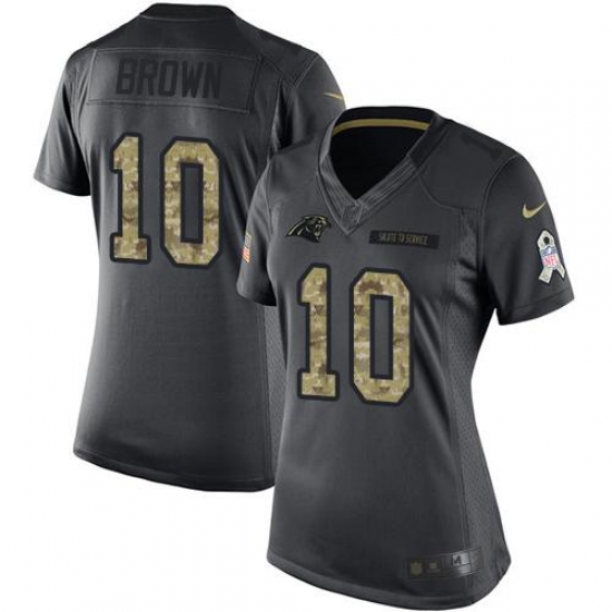 Nike Panthers #10 Corey Brown Black Womens Stitched NFL Limited 2016 Salute to Service Jersey Nike Panthers #10 Corey Brown Black Womens Stitched NFL Limited 2016 Salute to Service Jersey