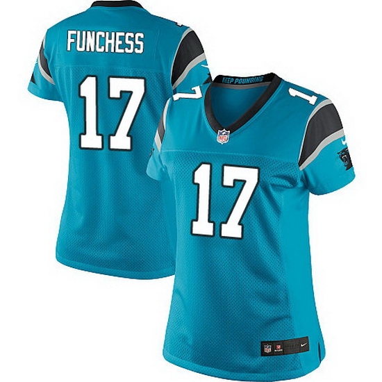 Nike Panthers #17 Devin Funchess Blue Team Color Women Stitched NFL Jersey Nike Panthers #17 Devin Funchess Blue Team Color Women Stitched NFL Jersey