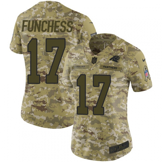 Nike Panthers #17 Devin Funchess Camo Women Stitched NFL Limited 2018 Salute to Service Jersey Nike Panthers #17 Devin Funchess Camo Women Stitched NFL Limited 2018 Salute to Service Jersey