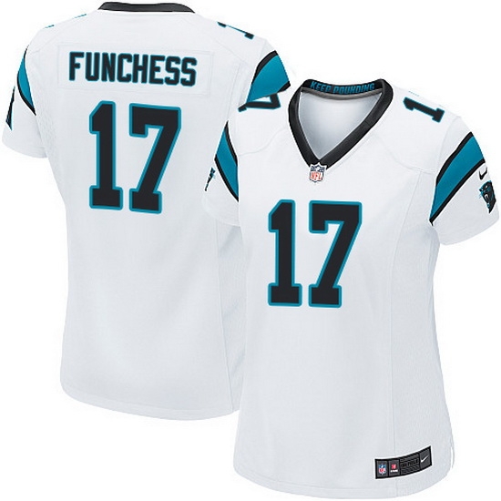 Nike Panthers #17 Devin Funchess White Team Color Women Stitched NFL Jersey Nike Panthers #17 Devin Funchess White Team Color Women Stitched NFL Jersey