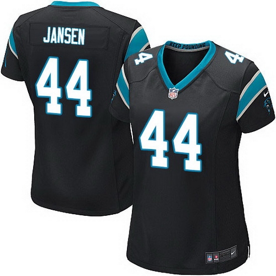 Nike Panthers #44 J.J. Jansen Black Team Color Women Stitched NFL Jersey Nike Panthers #44 J.J. Jansen Black Team Color Women Stitched NFL Jersey