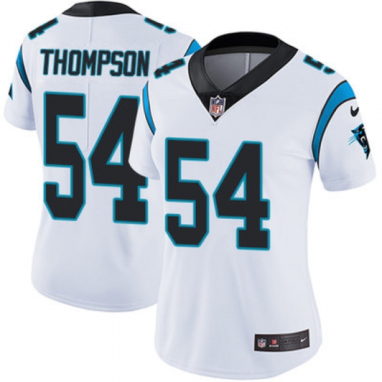 Nike Panthers #54 Shaq Thompson White Womens Stitched NFL Vapor Untouchable Limited Jersey Nike Panthers #54 Shaq Thompson White Womens Stitched NFL Vapor Untouchable Limited Jersey