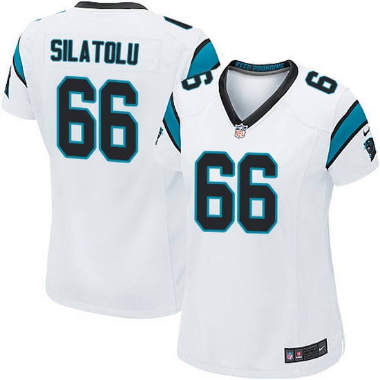 Nike Panthers #66 Amini Silatolu White Team Color Women Stitched NFL Jersey Nike Panthers #66 Amini Silatolu White Team Color Women Stitched NFL Jersey
