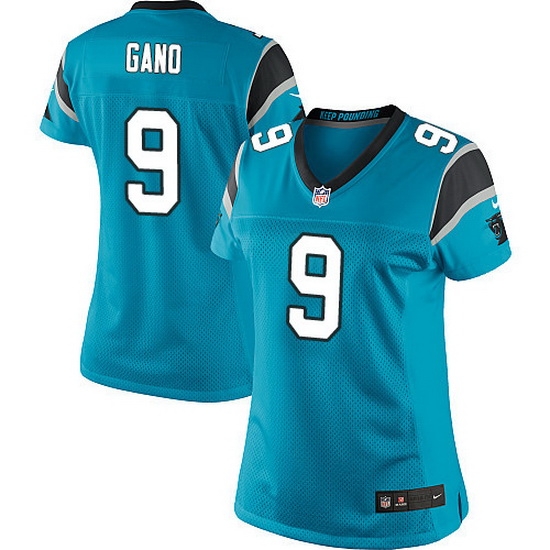 Nike Panthers #9 Graham Gano Blue Team Color Women Stitched NFL Jersey Nike Panthers #9 Graham Gano Blue Team Color Women Stitched NFL Jersey