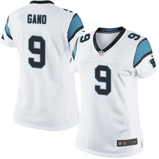 Nike Panthers #9 Graham Gano White Team Color Women Stitched NFL Jersey Nike Panthers #9 Graham Gano White Team Color Women Stitched NFL Jersey
