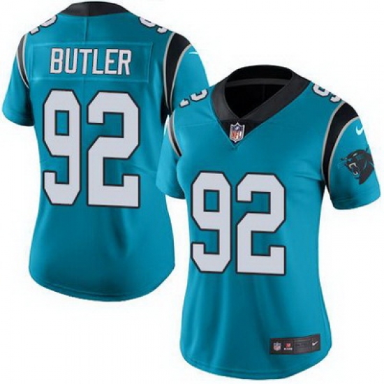 Nike Panthers #92 Vernon Butler Blue Alternate Womens Stitched NFL Vapor Untouchable Limited Jersey Nike Panthers #92 Vernon Butler Blue Alternate Womens Stitched NFL Vapor Untouchable Limited Jersey