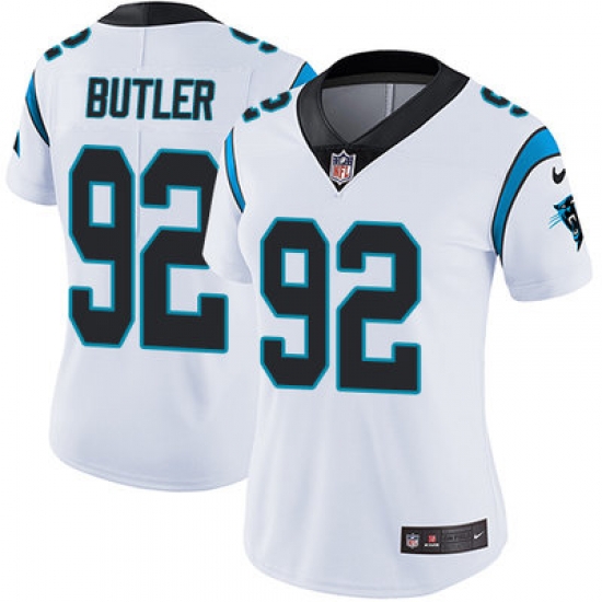 Nike Panthers #92 Vernon Butler White Womens Stitched NFL Vapor Untouchable Limited Jersey Nike Panthers #92 Vernon Butler White Womens Stitched NFL Vapor Untouchable Limited Jersey