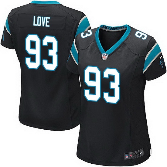 Nike Panthers #93 Jason Trusnik Black Team Color Women Stitched NFL Jersey Nike Panthers #93 Jason Trusnik Black Team Color Women Stitched NFL Jersey