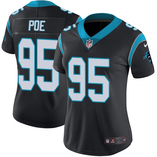 Nike Panthers #95 Dontari Poe Black Team Color Womens Stitched NFL Vapor Untouchable Limited Jersey Nike Panthers #95 Dontari Poe Black Team Color Womens Stitched NFL Vapor Untouchable Limited Jersey