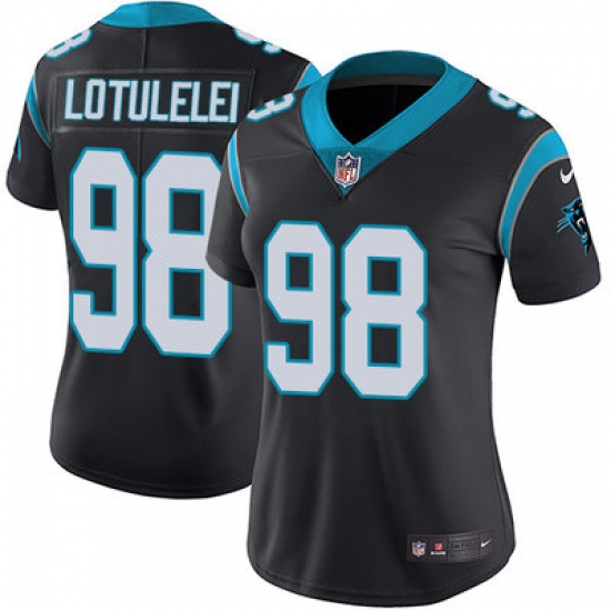 Nike Panthers #98 Star Lotulelei Black Team Color Womens Stitched NFL Vapor Untouchable Limited Jersey Nike Panthers #98 Star Lotulelei Black Team Color Womens Stitched NFL Vapor Untouchable Limited Jersey