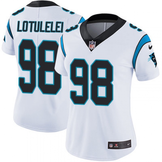 Nike Panthers #98 Star Lotulelei White Womens Stitched NFL Vapor Untouchable Limited Jersey Nike Panthers #98 Star Lotulelei White Womens Stitched NFL Vapor Untouchable Limited Jersey
