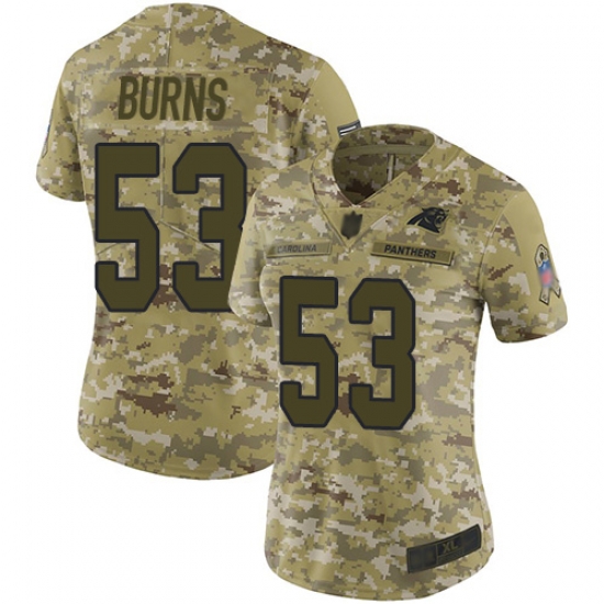 Panthers 53 Brian Burns Camo Women Stitched Football Limited 2018 Salute to Service Jersey Panthers 53 Brian Burns Camo Women Stitched Football Limited 2018 Salute to Service Jersey