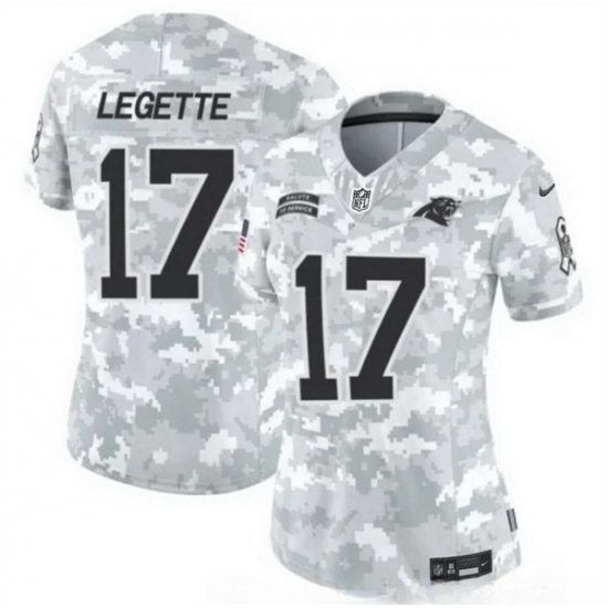 Women Carolina Panthers 17 Xavier Legette 2024 F U S E Arctic Camo Salute To Service Limited Stitched Football Jersey Women Carolina Panthers 17 Xavier Legette 2024 F U S E Arctic Camo Salute To Service Limited Stitched Football Jersey