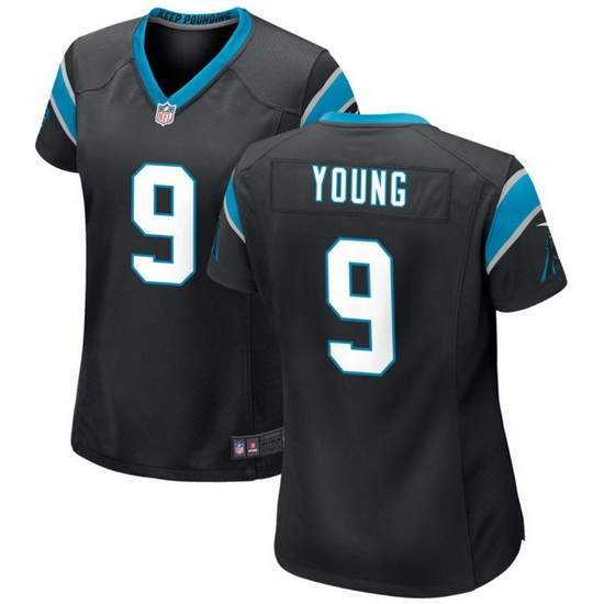 Women Carolina Panthers 9 Bryce Young Black 2023 Draft Stitched Game Jersey Women Carolina Panthers 9 Bryce Young Black 2023 Draft Stitched Game Jersey