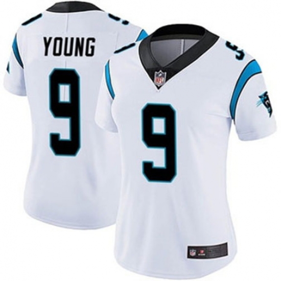 Women Carolina Panthers 9 Bryce Young White 2024 Vapor Limited Stitched Football Jersey Women Carolina Panthers 9 Bryce Young White 2024 Vapor Limited Stitched Football Jersey