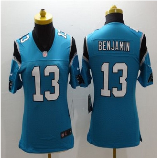 Women New Panthers #13 Kelvin Benjamin Blue Alternate Stitched NFL Limited Jersey Women New Panthers #13 Kelvin Benjamin Blue Alternate Stitched NFL Limited Jersey