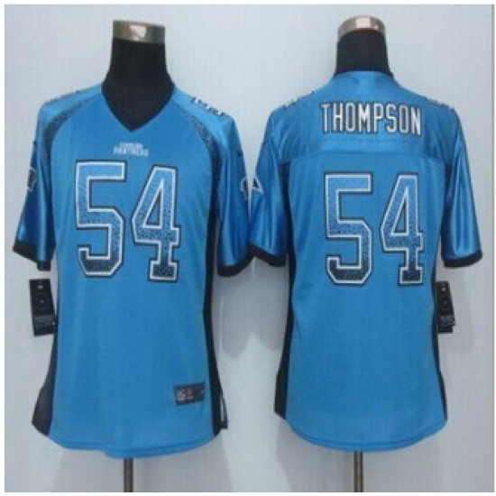 Women New Panthers #54 Shaq Thompson Blue Alternate Stitched NFL Elite jersey Women New Panthers #54 Shaq Thompson Blue Alternate Stitched NFL Elite jersey