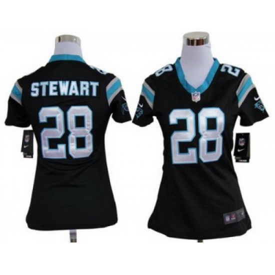 Women Nike Carolina Panthers #28 Jonathan Stewart Black Nike NFL Jerseys Women Nike Carolina Panthers #28 Jonathan Stewart Black Nike NFL Jerseys