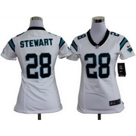 Women Nike Carolina Panthers #28 Jonathan Stewart White Nike NFL Jerseys Women Nike Carolina Panthers #28 Jonathan Stewart White Nike NFL Jerseys