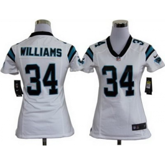 Women Nike Carolina Panthers #34 DeAngelo Williams White Nike NFL Jerseys Women Nike Carolina Panthers #34 DeAngelo Williams White Nike NFL Jerseys