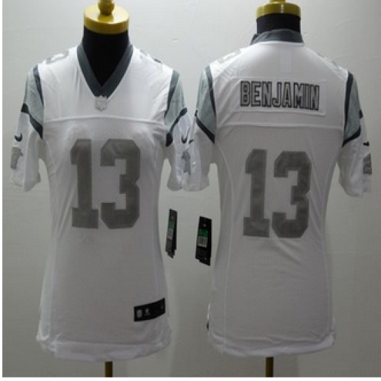 Women Nike Panthers #13 Kelvin Benjamin White Stitched NFL Limited Platinum Jersey Women Nike Panthers #13 Kelvin Benjamin White Stitched NFL Limited Platinum Jersey