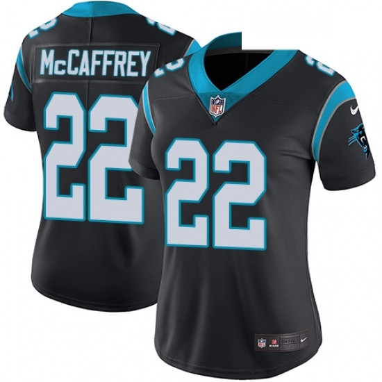 Womens Nike Carolina Panthers 22 Christian McCaffrey Black Team Color Vapor Untouchable Limited Player NFL Jersey Womens Nike Carolina Panthers 22 Christian McCaffrey Black Team Color Vapor Untouchable Limited Player NFL Jersey