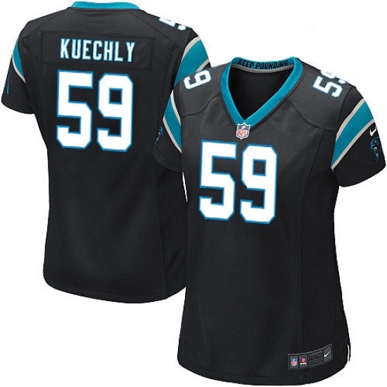 Womens Nike Carolina Panthers 59 Luke Kuechly Game Black Team Color NFL Jersey Womens Nike Carolina Panthers 59 Luke Kuechly Game Black Team Color NFL Jersey