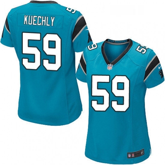 Womens Nike Carolina Panthers 59 Luke Kuechly Game Blue Alternate NFL Jersey Womens Nike Carolina Panthers 59 Luke Kuechly Game Blue Alternate NFL Jersey
