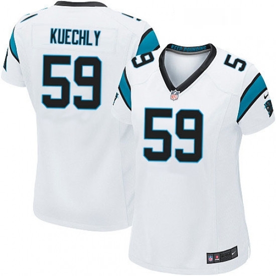 Womens Nike Carolina Panthers 59 Luke Kuechly Game White NFL Jersey Womens Nike Carolina Panthers 59 Luke Kuechly Game White NFL Jersey