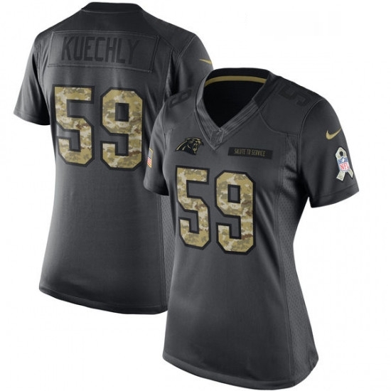 Womens Nike Carolina Panthers 59 Luke Kuechly Limited Black 2016 Salute to Service NFL Jersey Womens Nike Carolina Panthers 59 Luke Kuechly Limited Black 2016 Salute to Service NFL Jersey